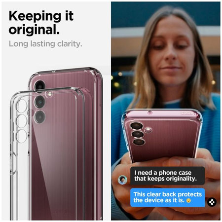 Spigen - Pouzdro Liquid Air pro Samsung Galaxy A14 5G, crystal clear