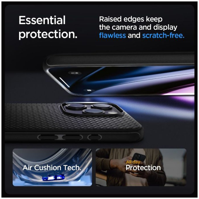 Spigen - Pouzdro Mag Armor s MagSafe pro iPhone 15 Pro, matte black