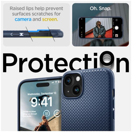 Spigen - Pouzdro Mag Armor s MagSafe pro iPhone 15, navy blue