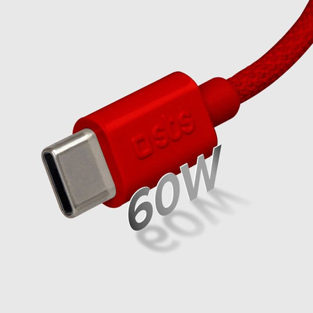 SBS - Kabel USB-C/USB-C, 60W, PD, 1.5m, červená