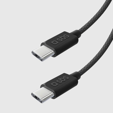 SBS - Kabel USB-C/USB-C, 60W, PD, 1.5m, černá
