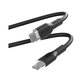 PURO - USB-C Kabel / MFI Lightning, 12W, Soft, 1,5 m, černá