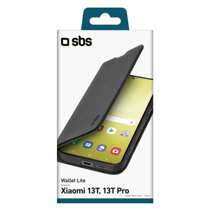 SBS - Pouzdro Book Wallet Lite pro Xiaomi 13T a 13T Pro, černá