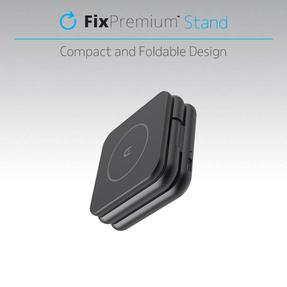 FixPremium - Skládací Stojan s MagSafe, černá