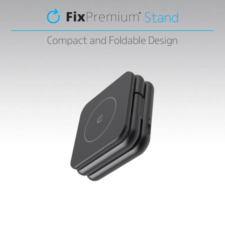 FixPremium - Skládací Stojan s MagSafe, černá