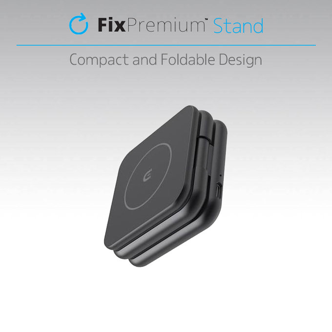 FixPremium - Skládací Stojan s MagSafe, černá