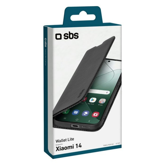 SBS - Pouzdro Book Wallet Lite pro Xiaomi 14, černá