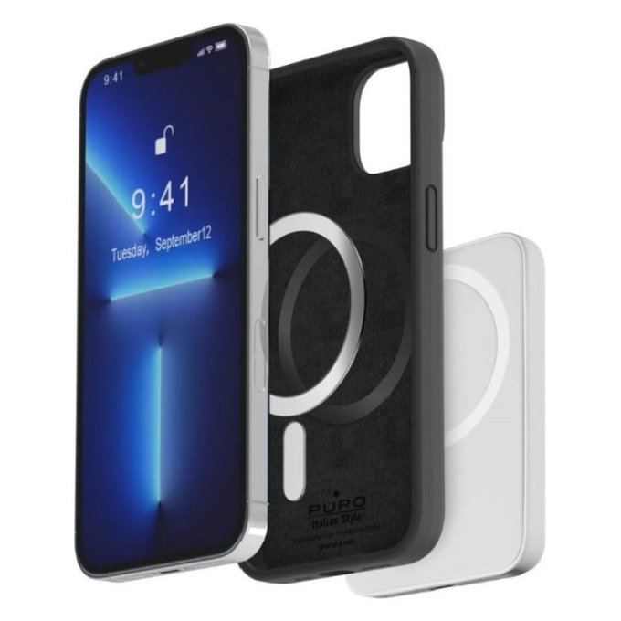 PURO - Pouzdro ICON MAG s MagSafe pro iPhone 14 / 13, černá