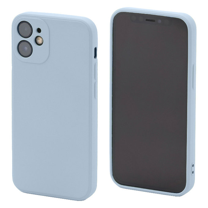 FixPremium - Silikonové Pouzdro pro iPhone 12 mini, light blue