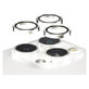 Ochranný kryt objektivu Hoops pro iPhone 15 Pro/15 Pro Max, White Metal, PanzerGlass
