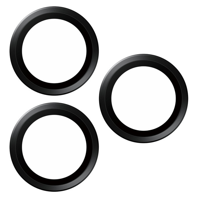 Ochranný kryt objektivu Hoops pro iPhone 15 Pro/15 Pro Max, Black Titanium, PanzerGlass