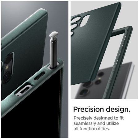 Spigen - Pouzdro Thin Fit pro Samsung Galaxy S24 Ultra, Abyss Green