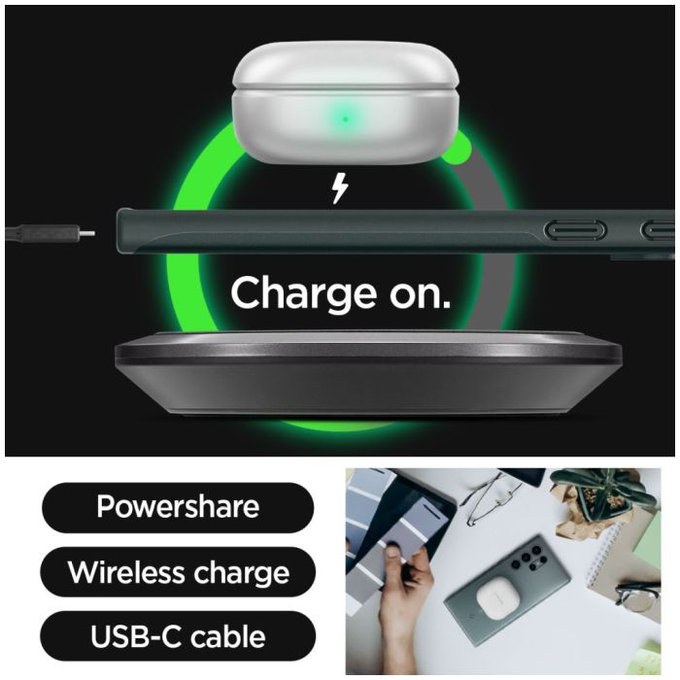 Spigen - Pouzdro Thin Fit pro Samsung Galaxy S24 Ultra, Abyss Green