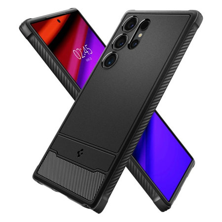 Spigen - Pouzdro Rugged Armor pro Samsung Galaxy S24 Ultra, Matte Black