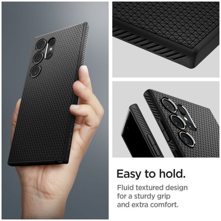 Spigen - Pouzdro Liquid Air pro Samsung Galaxy S24 Ultra, Matte Black