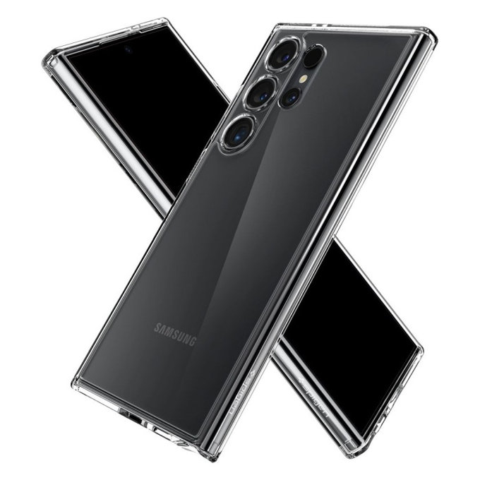 Spigen - Pouzdro Ultra Hybrid pro Samsung Galaxy S24 Ultra, transparentná