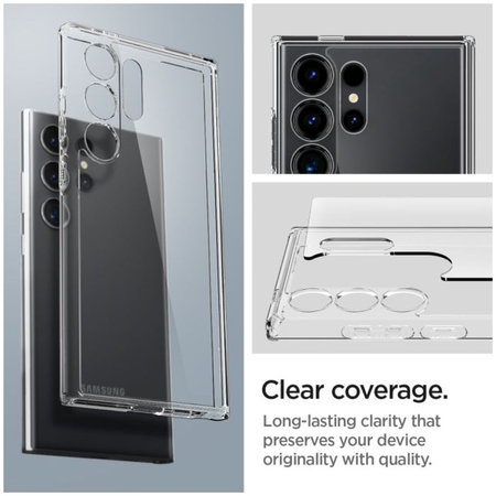Spigen - Pouzdro Ultra Hybrid pro Samsung Galaxy S24 Ultra, transparentná
