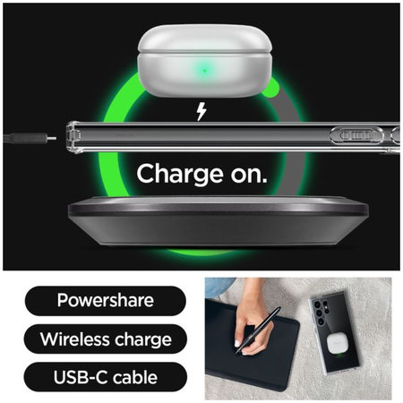 Spigen - Pouzdro Ultra Hybrid pro Samsung Galaxy S24 Ultra, transparentná