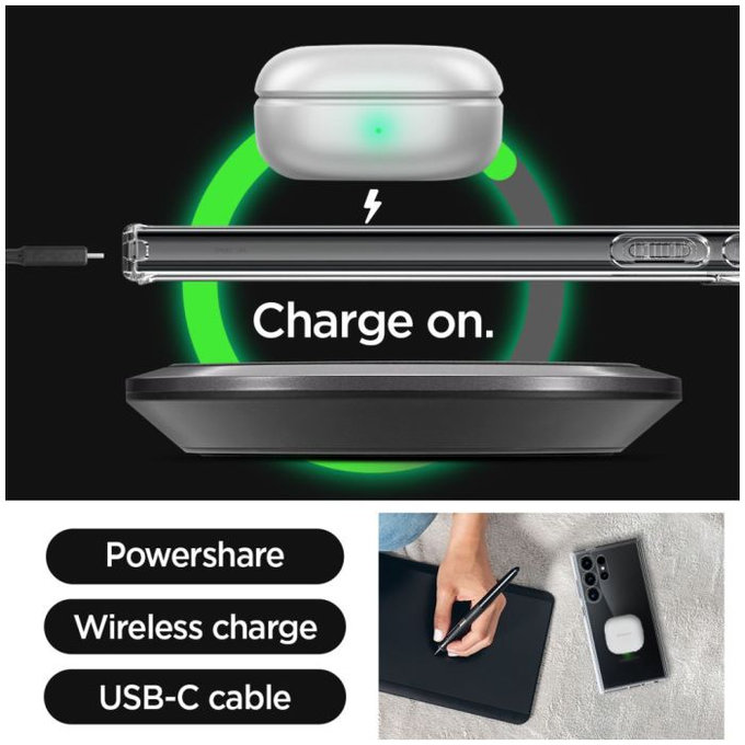 Spigen - Pouzdro Ultra Hybrid pro Samsung Galaxy S24 Ultra, transparentná