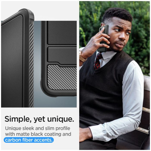 Spigen - Pouzdro Rugged Armor pro Samsung Galaxy S24+, Matte Black
