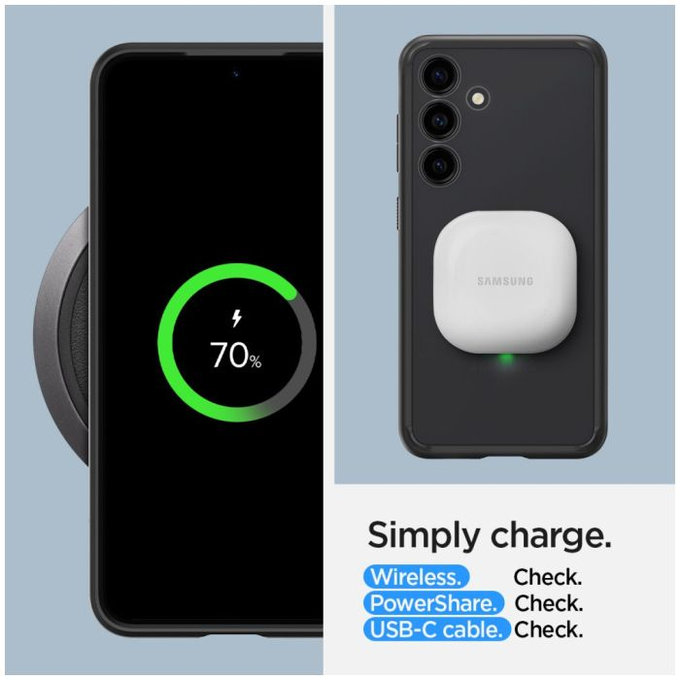 Spigen - Pouzdro Ultra Hybrid pro Samsung Galaxy S24+, Frost Black