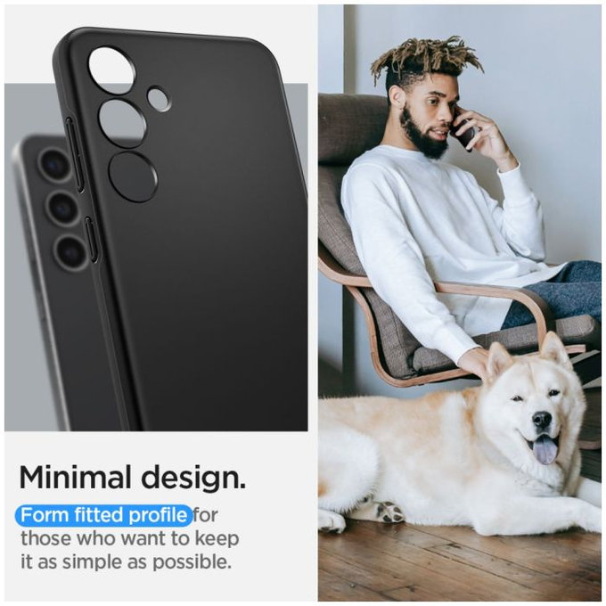 Spigen - Pouzdro Thin Fit pro Samsung Galaxy S24, černá