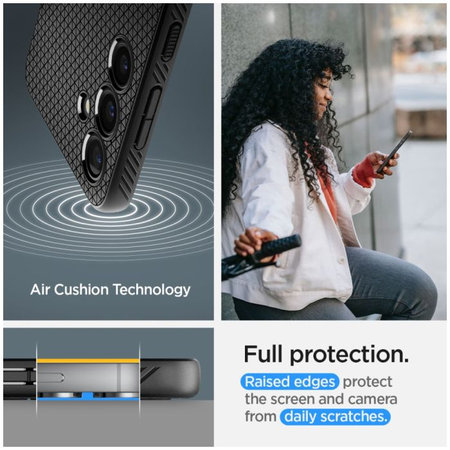 Spigen - Pouzdro Liquid Air pro Samsung Galaxy S24, Matte Black