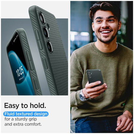 Spigen - Pouzdro Liquid Air pro Samsung Galaxy S24, Abyss Green