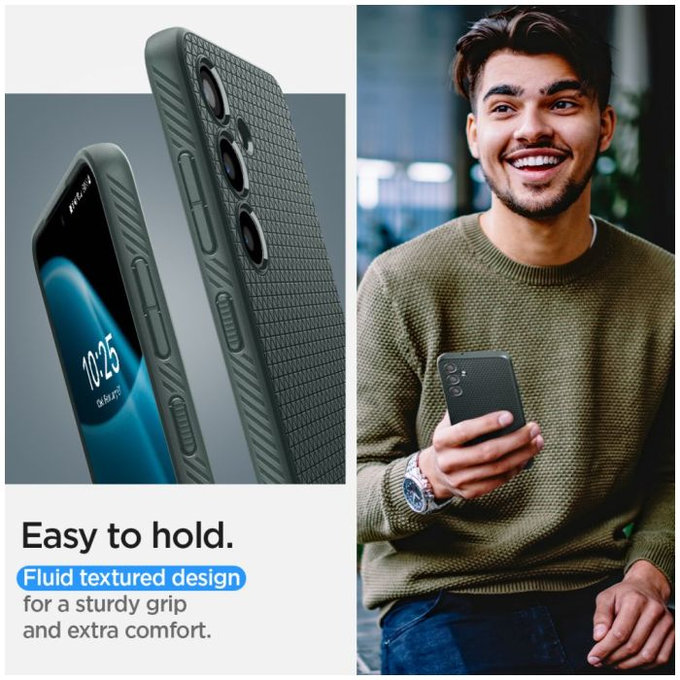 Spigen - Pouzdro Liquid Air pro Samsung Galaxy S24, Abyss Green