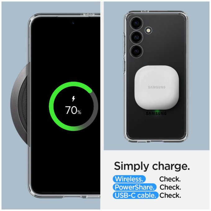Spigen - Pouzdro Ultra Hybrid pro Samsung Galaxy S24, transparentná