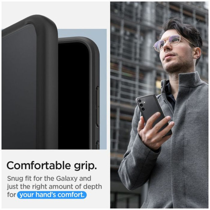 Spigen - Pouzdro Ultra Hybrid pro Samsung Galaxy S24, Matte Black