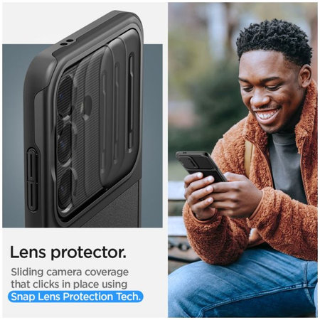 Spigen - Pouzdro Optik Armor pro Samsung Galaxy S24, černá