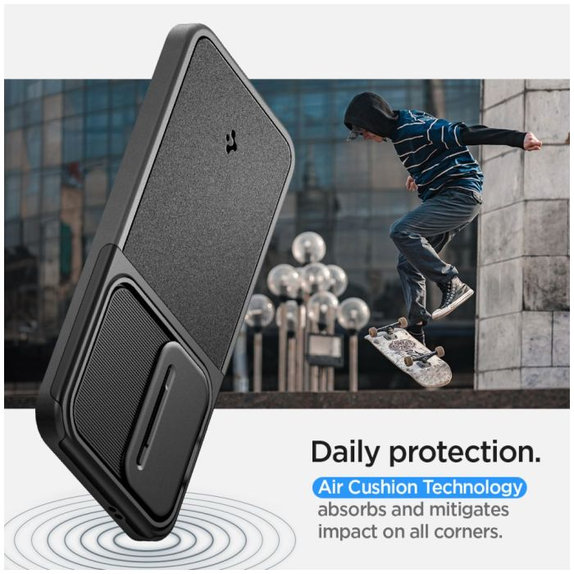 Spigen - Pouzdro Optik Armor pro Samsung Galaxy S24, černá