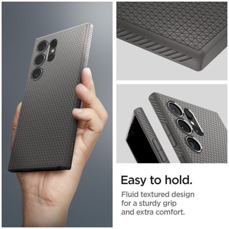 Spigen - Pouzdro Liquid Air pro Samsung Galaxy S24 Ultra, Granite Grey