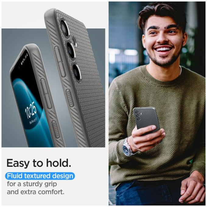 Spigen - Pouzdro Liquid Air pro Samsung Galaxy S24, Granite Grey