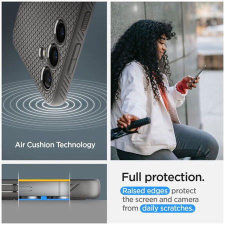 Spigen - Pouzdro Liquid Air pro Samsung Galaxy S24, Granite Grey