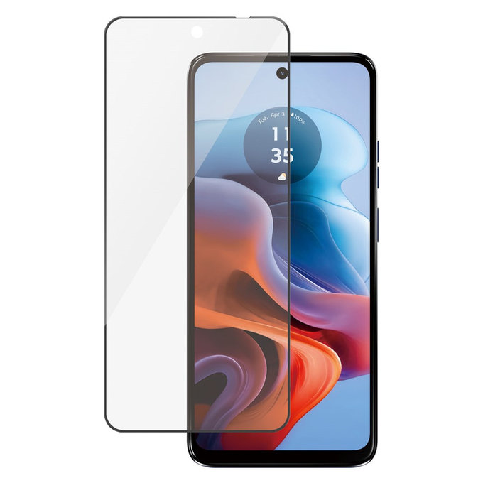 Tvrzené sklo UWF pro Motorola Moto G34, Černá, PanzerGlass