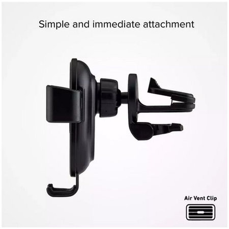 SBS - Držák do Auta Gravity s Bezdrátovým Nabíjením, 10W, černá