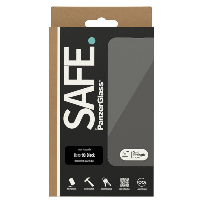 Tvrzené sklo UWF pro Honor 90, Černá, SAFE by PanzerGlass