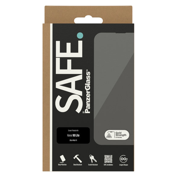 Tvrzené sklo UWF pro Honor 90 Lite, Černá, SAFE by PanzerGlass