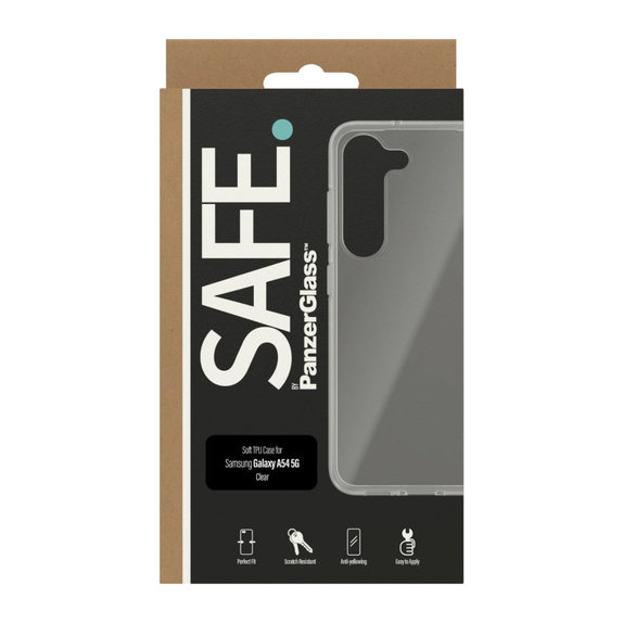Pouzdro TPU pro Samsung Galaxy A14/A14 5G, Transparentní, SAFE by PanzerGlass