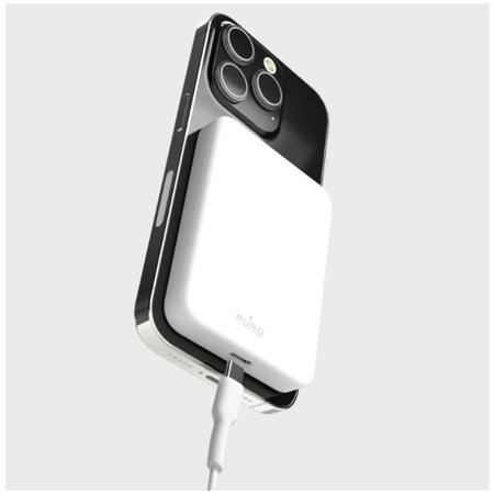 PURO - MagSafe PowerBank 4200 mAh 5W, USB-C, bílá