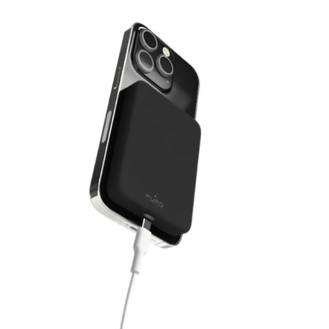 PURO - MagSafe PowerBank 4200 mAh 5W, USB-C, černá