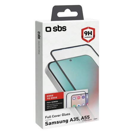 SBS - Tvrzené sklo Full Cover pro Samsung Galaxy A35 a A55 5G, černá