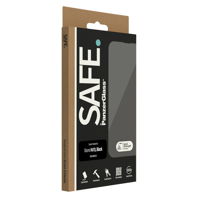 Tvrzené sklo UWF pro Xiaomi 14/13, Černá, SAFE by PanzerGlass