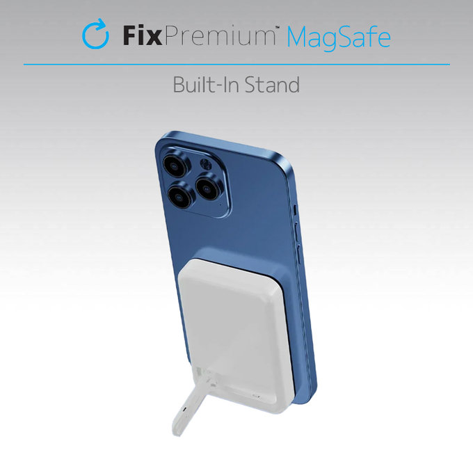 FixPremium - MagSafe PowerBank se Stojanem 5000mAh, černá