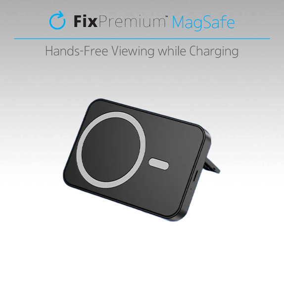 FixPremium - MagSafe PowerBank se Stojanem 5000mAh, černá