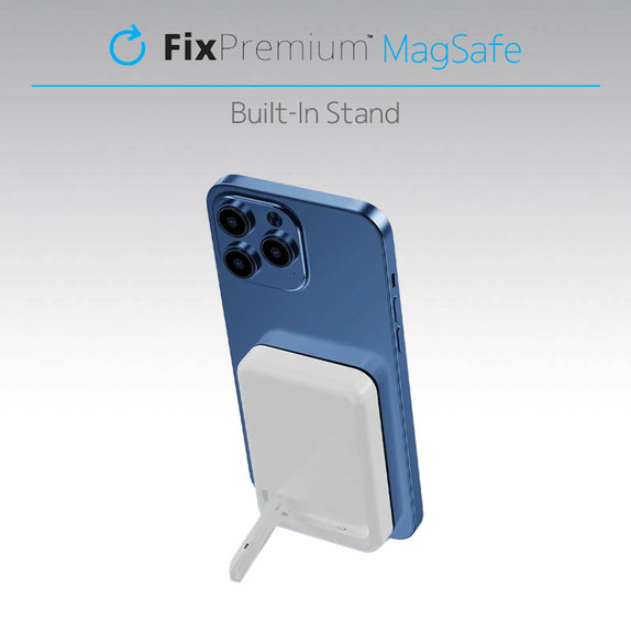 FixPremium - MagSafe PowerBank se Stojanem 10 000mAh, černá