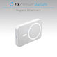 FixPremium - MagSafe PowerBank se Stojanem 5000mAh, bílá