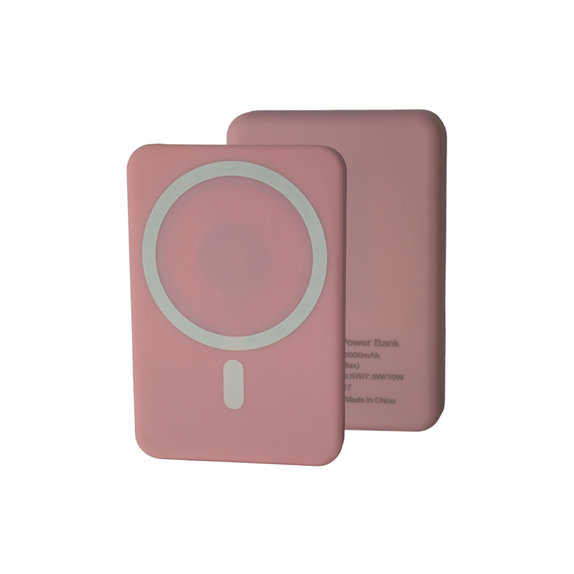 FixPremium - MagSafe PowerBank 5000mAh, růžová